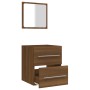 Bathroom cabinet with oak brown mirror 41x38.5x48 cm by vidaXL, Bathroom furniture - Ref: Foro24-820471, Price: 49,99 €, Disc...