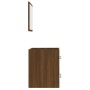 Bathroom cabinet with oak brown mirror 41x38.5x48 cm by vidaXL, Bathroom furniture - Ref: Foro24-820471, Price: 49,99 €, Disc...