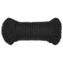 Black polypropylene work rope 6 mm 50 m by vidaXL, Ropes and metal cords - Ref: Foro24-153002, Price: 13,32 €, Discount: %