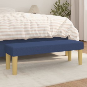 Blue fabric bench 100x30x30 cm by vidaXL, Banks - Ref: Foro24-346658, Price: 53,22 €, Discount: %