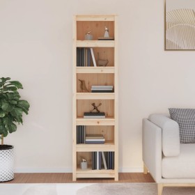 Solid pine wood shelf 50x35x183 cm by vidaXL, Bookcases and shelves - Ref: Foro24-821719, Price: 149,99 €, Discount: %