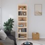 Solid pine wood shelf 50x35x183 cm by vidaXL, Bookcases and shelves - Ref: Foro24-821719, Price: 150,27 €, Discount: %