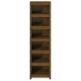 Estantería madera maciza de pino marrón miel 50x35x183 cm de vidaXL, Librerías y estanterías - Ref: Foro24-821722, Precio: 15...