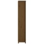 Estantería madera maciza de pino marrón miel 50x35x183 cm de vidaXL, Librerías y estanterías - Ref: Foro24-821722, Precio: 15...