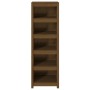 Estantería madera maciza de pino marrón miel 50x35x154 cm de vidaXL, Librerías y estanterías - Ref: Foro24-821717, Precio: 96...