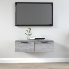 Sonoma gray engineered wood wall cabinet 68x30x20 cm by vidaXL, Shelves and shelves - Ref: Foro24-817094, Price: 42,99 €, Dis...