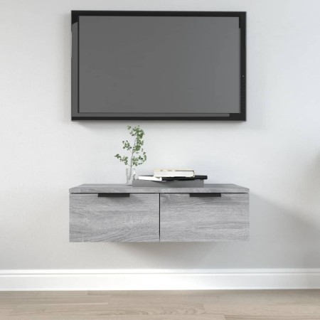 Sonoma gray engineered wood wall cabinet 68x30x20 cm by vidaXL, Shelves and shelves - Ref: Foro24-817094, Price: 41,43 €, Dis...