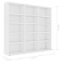 Armario para CDs madera contrachapada blanco 102x23x89,5 cm de vidaXL, Almacenamiento para CD y DVD - Ref: Foro24-801787, Pre...