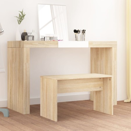 Sonoma oak plywood dressing stool 70x35x45 cm by vidaXL, vanity benches - Ref: Foro24-802816, Price: 31,90 €, Discount: %