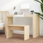 Sonoma oak plywood dressing stool 70x35x45 cm by vidaXL, vanity benches - Ref: Foro24-802816, Price: 31,90 €, Discount: %