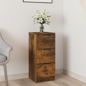 Smoked oak plywood sideboard 30x30x70 cm by vidaXL, Sideboards - Ref: Foro24-817012, Price: 45,16 €, Discount: %