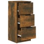 Aparador madera contrachapada color roble ahumado 30x30x70 cm de vidaXL, Aparadores - Ref: Foro24-817012, Precio: 43,11 €, De...