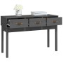 Mesa consola de madera maciza de pino gris 114x40x75 cm de vidaXL, Mesas auxiliares - Ref: Foro24-821756, Precio: 118,96 €, D...