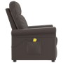 Sillón de masaje cuero sintético marrón de vidaXL, Sillones de masaje eléctricos - Ref: Foro24-348041, Precio: 206,99 €, Desc...