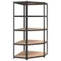 Resistant corner shelving 5 levels steel and plywood by vidaXL, Industrial shelving - Ref: Foro24-152881, Price: 114,99 €, Di...