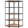 Resistant corner shelving 5 levels steel and plywood by vidaXL, Industrial shelving - Ref: Foro24-152881, Price: 114,99 €, Di...