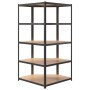 Resistant corner shelving 5 levels steel and plywood by vidaXL, Industrial shelving - Ref: Foro24-152881, Price: 114,99 €, Di...