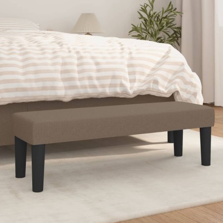 Taupe gray fabric bench 100x30x30 cm by vidaXL, Banks - Ref: Foro24-346648, Price: 55,19 €, Discount: %