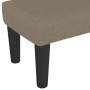 Banco de tela gris taupe 100x30x30 cm de vidaXL, Bancos - Ref: Foro24-346648, Precio: 55,19 €, Descuento: %