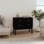 Solid black pine wood console table 90x40x78 cm by vidaXL, Sideboards - Ref: Foro24-821743, Price: 138,85 €, Discount: %