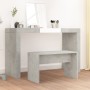 Concrete gray plywood dressing stool 70x35x45 cm by vidaXL, vanity benches - Ref: Foro24-802817, Price: 32,91 €, Discount: %