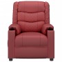 Sillón de masaje de cuero sintético rojo tinto de vidaXL, Sillones de masaje eléctricos - Ref: Foro24-348053, Precio: 239,99 ...