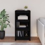 Estantería madera maciza de pino negra 50x35x97 cm de vidaXL, Librerías y estanterías - Ref: Foro24-821708, Precio: 88,89 €, ...