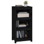 Estantería madera maciza de pino negra 50x35x97 cm de vidaXL, Librerías y estanterías - Ref: Foro24-821708, Precio: 88,89 €, ...