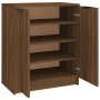 Oak brown plywood shoe cabinet 59x35x70 cm by vidaXL, Shoe racks and shoe organizers - Ref: Foro24-817104, Price: 75,07 €, Di...