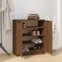 Oak brown plywood shoe cabinet 59x35x70 cm by vidaXL, Shoe racks and shoe organizers - Ref: Foro24-817104, Price: 75,07 €, Di...