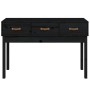 Solid black pine wood console table 114x40x75 cm by vidaXL, Side tables - Ref: Foro24-821758, Price: 119,99 €, Discount: %