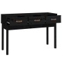 Solid black pine wood console table 114x40x75 cm by vidaXL, Side tables - Ref: Foro24-821758, Price: 119,99 €, Discount: %