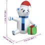 Aufblasbarer Weihnachts-Teddybär LED 180 cm von vidaXL, Weihnachtsbeleuchtung - Ref: Foro24-345286, Preis: 39,11 €, Rabatt: %