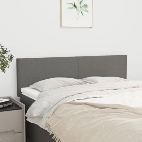 Headboards 2 units dark gray fabric 72x5x78/88 cm by vidaXL, Headboards and footboards - Ref: Foro24-345785, Price: 60,28 €, ...