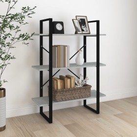 Sonoma gray plywood shelving 80x30x105 cm by vidaXL, Bookcases and shelves - Ref: Foro24-821316, Price: 55,72 €, Discount: %