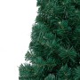 Halber Weihnachtsbaum mit Lichtern und grünen Kugeln 150 cm von vidaXL, Weihnachtsbäume - Ref: Foro24-3077478, Preis: 58,59 €...