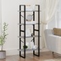 4-tier gray plywood shelving unit 60x30x140 cm by vidaXL, Bookcases and shelves - Ref: Foro24-821310, Price: 56,60 €, Discoun...