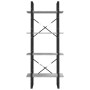 4-tier gray plywood shelving unit 60x30x140 cm by vidaXL, Bookcases and shelves - Ref: Foro24-821310, Price: 56,60 €, Discoun...