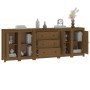 Honey brown solid pine wood sideboard 230 x 35 x 80 cm by vidaXL, Sideboards - Ref: Foro24-3114077, Price: 308,55 €, Discount: %