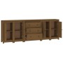 Honey brown solid pine wood sideboard 230 x 35 x 80 cm by vidaXL, Sideboards - Ref: Foro24-3114077, Price: 308,55 €, Discount: %