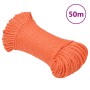 Cuerda de trabajo polipropileno naranja 8 mm 50 m de vidaXL, Sogas y cuerdas metálicas - Ref: Foro24-152929, Precio: 13,88 €,...