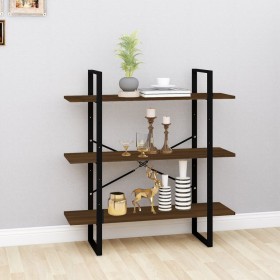 Smoked oak plywood shelf 100x30x105 cm by vidaXL, Bookcases and shelves - Ref: Foro24-821323, Price: 47,64 €, Discount: %