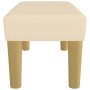 Cream fabric bench 70x30x30 cm by vidaXL, Banks - Ref: Foro24-346629, Price: 43,73 €, Discount: %