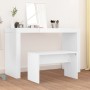 Taburete de tocador madera contrachapada blanco 70x35x45 cm de vidaXL, Bancos de tocador - Ref: Foro24-802813, Precio: 32,94 ...