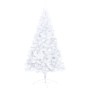 Halber Weihnachtsbaum mit Lichtern und weißen Kugeln 120 cm von vidaXL, Weihnachtsbäume - Ref: Foro24-3077482, Preis: 58,03 €...