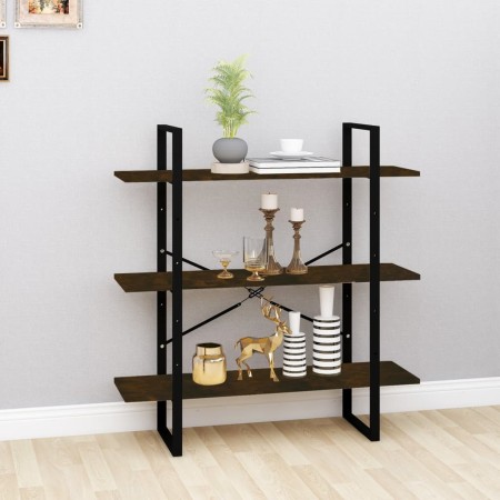 Smoked oak plywood shelf 100x30x105 cm by vidaXL, Bookcases and shelves - Ref: Foro24-821321, Price: 46,20 €, Discount: %