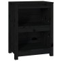 Estantería madera maciza de pino negra 50x35x68 cm de vidaXL, Librerías y estanterías - Ref: Foro24-821703, Precio: 67,42 €, ...