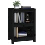 Estantería madera maciza de pino negra 50x35x68 cm de vidaXL, Librerías y estanterías - Ref: Foro24-821703, Precio: 67,42 €, ...