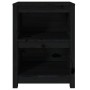 Estantería madera maciza de pino negra 50x35x68 cm de vidaXL, Librerías y estanterías - Ref: Foro24-821703, Precio: 67,42 €, ...