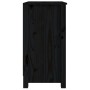 Estantería madera maciza de pino negra 50x35x68 cm de vidaXL, Librerías y estanterías - Ref: Foro24-821703, Precio: 67,42 €, ...